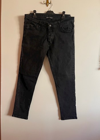 Siyah Regular Fit Erkek Denim Pantolon