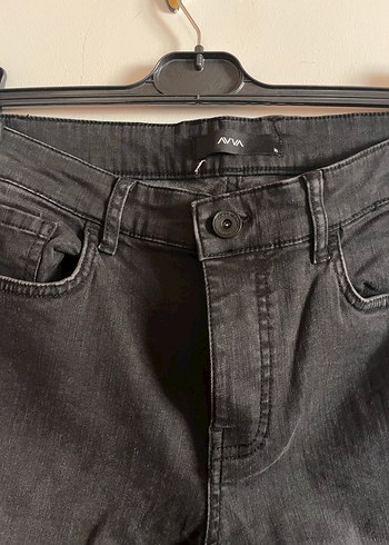 32 Beden Erkek Siyah Regular Fit Denim Pantolon