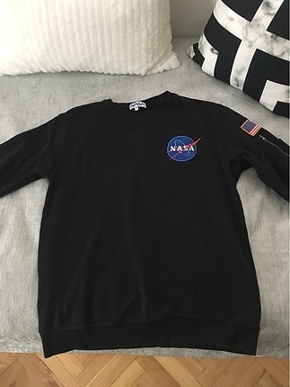 Nasa sweatshirt kol ve sırt detaylı