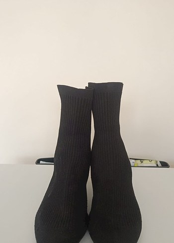 Siyah Rugan Stiletto Topuklu Minimalist Bot - Görsel 3