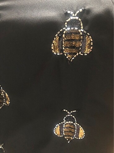 H&M Şifon pullu bluz