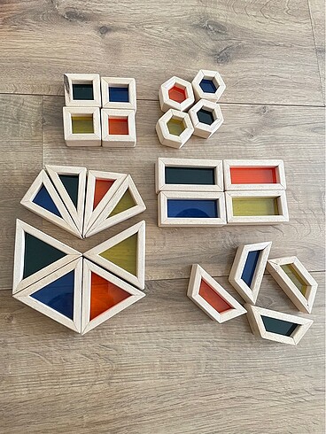  Beden Renk Waldorf geometrik sekıller oyun seti