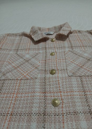 Düğmeli, Notched Yaka Kadın Gömlek - Görsel 5