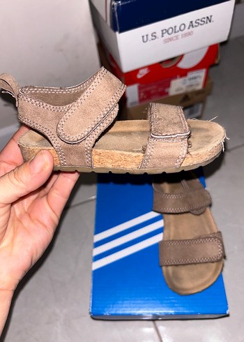 H&M Kahverengi Süet Erkek Çocuk Sandalet