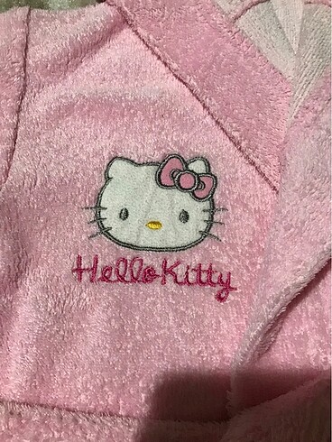 2 Yaş Beden pembe Renk Hello kitty çoçuk bornozu