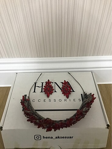Henna Gelinlik Gelin taçı