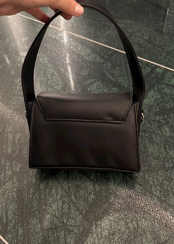 Beden Siyah Deri Minimalist Kadın Çanta
