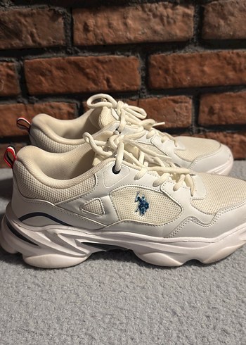 U.S Polo Assn. Ekru Bagcikli Sneaker