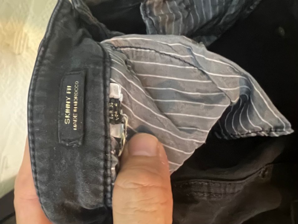 Massimo Dutti Siyah Kadın Denim Jeans36 — görsel 5/8