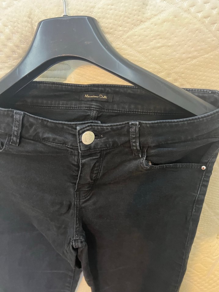 Massimo Dutti Siyah Kadın Denim Jeans36 — görsel 3/8