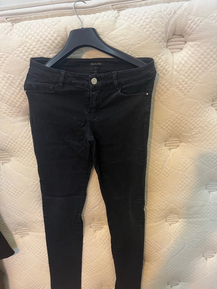 Massimo Dutti Siyah Kadın Denim Jeans36 — görsel 7/8