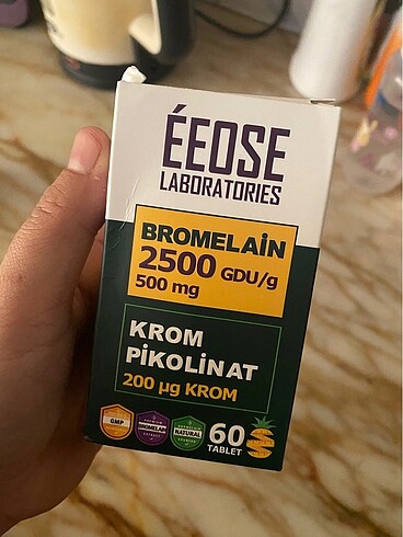 Eeose Bromelain 2500 GDU/g 500mg