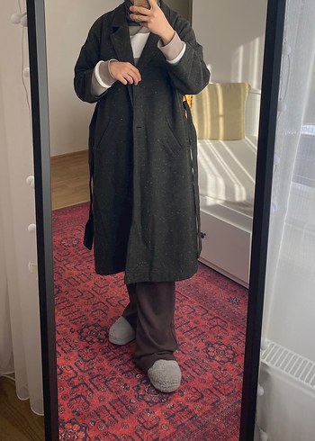 Zara Kuşaklı Uzun Kaban