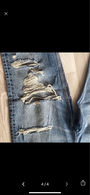 44 Beden mavi Renk Zara jean