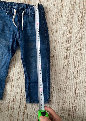 24-36 Ay Beden mavi Renk Erkek Çocuk Gri Mavi Rahat Kesim Kot Pantolon