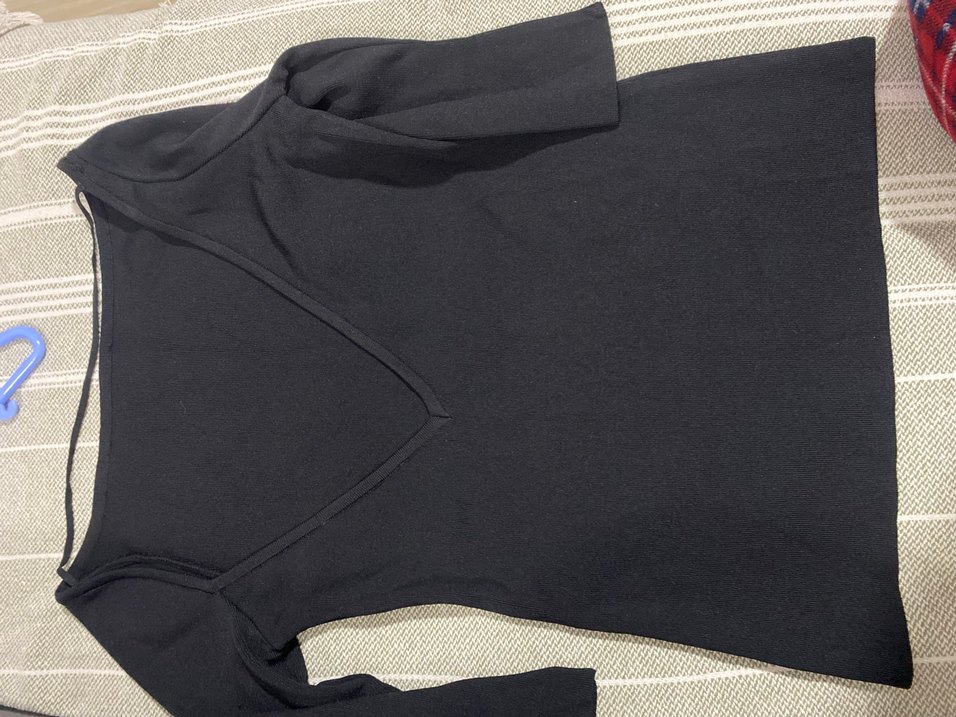 Siyah Balıkçı Yaka Bluzu - Görsel 2