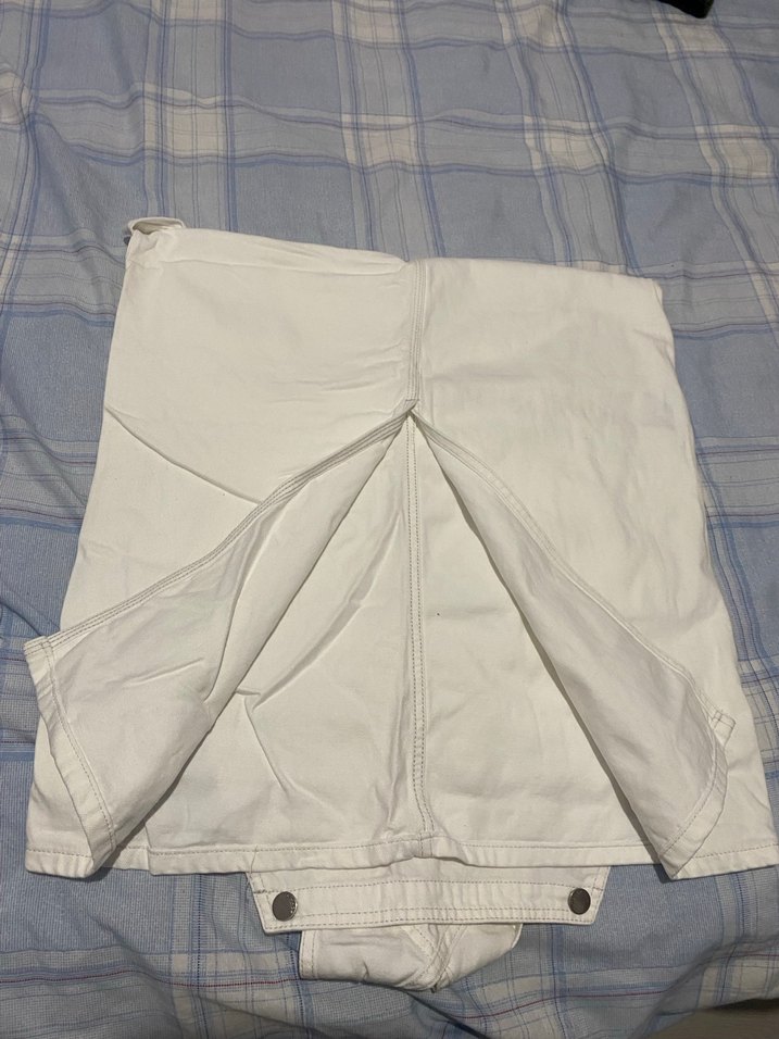 Kadın Beyaz kot Midi Tulum - Görsel 4