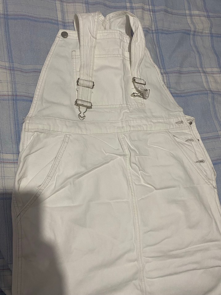 Kadın Beyaz kot Midi Tulum - Görsel 2