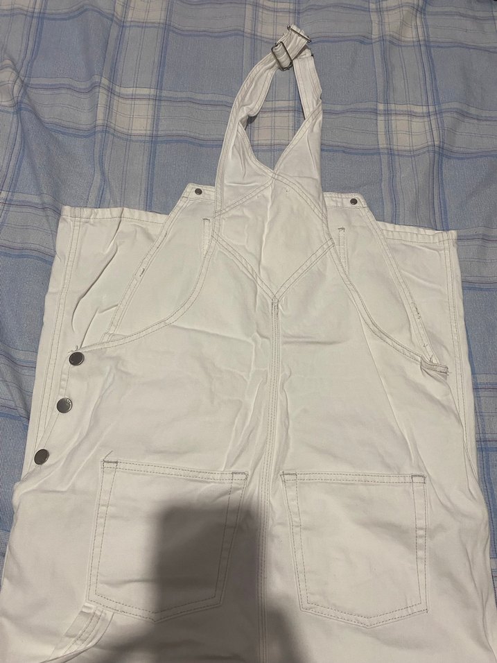 Kadın Beyaz kot Midi Tulum - Görsel 3