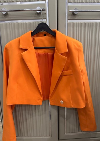 Kısa blazer ceket - Görsel 3