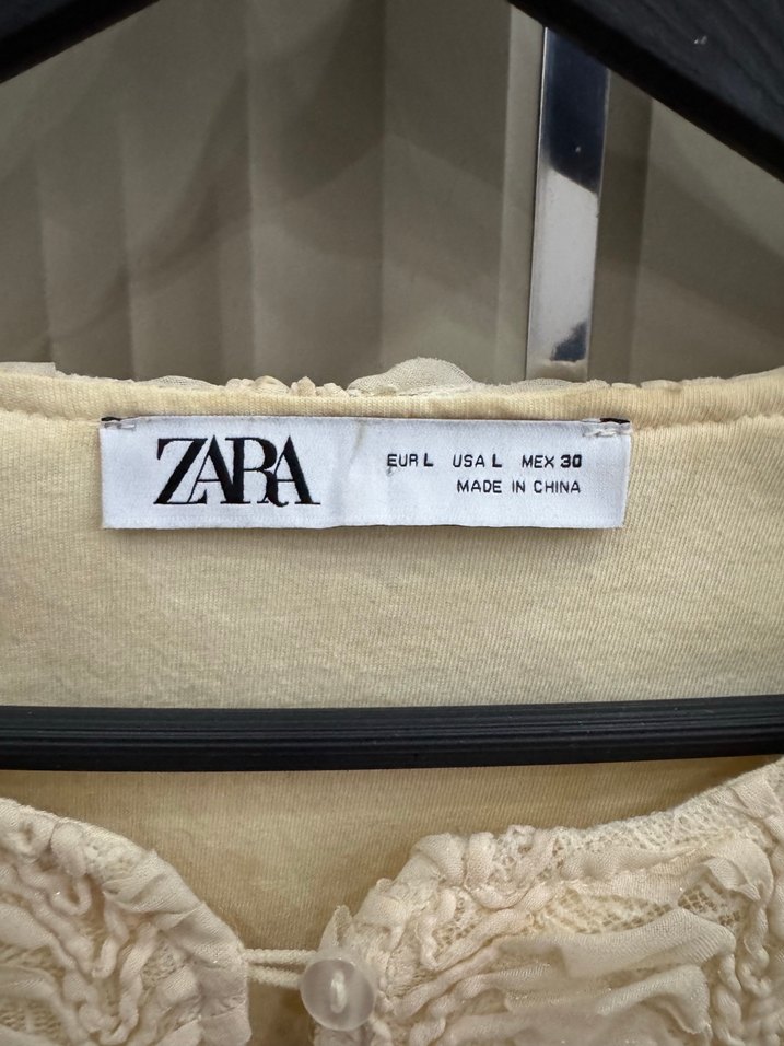 Bej Kısa Örgü Kadın Hırka - Görsel 4