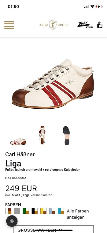 Zeha Berlin Carl Häßner Ayakkabı