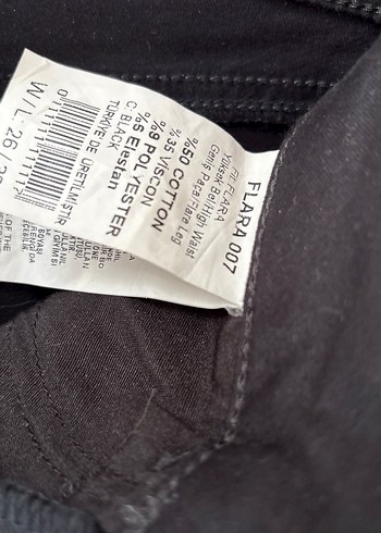 Siyah Kadın Normal Boy Kot Pantolon - Görsel 3