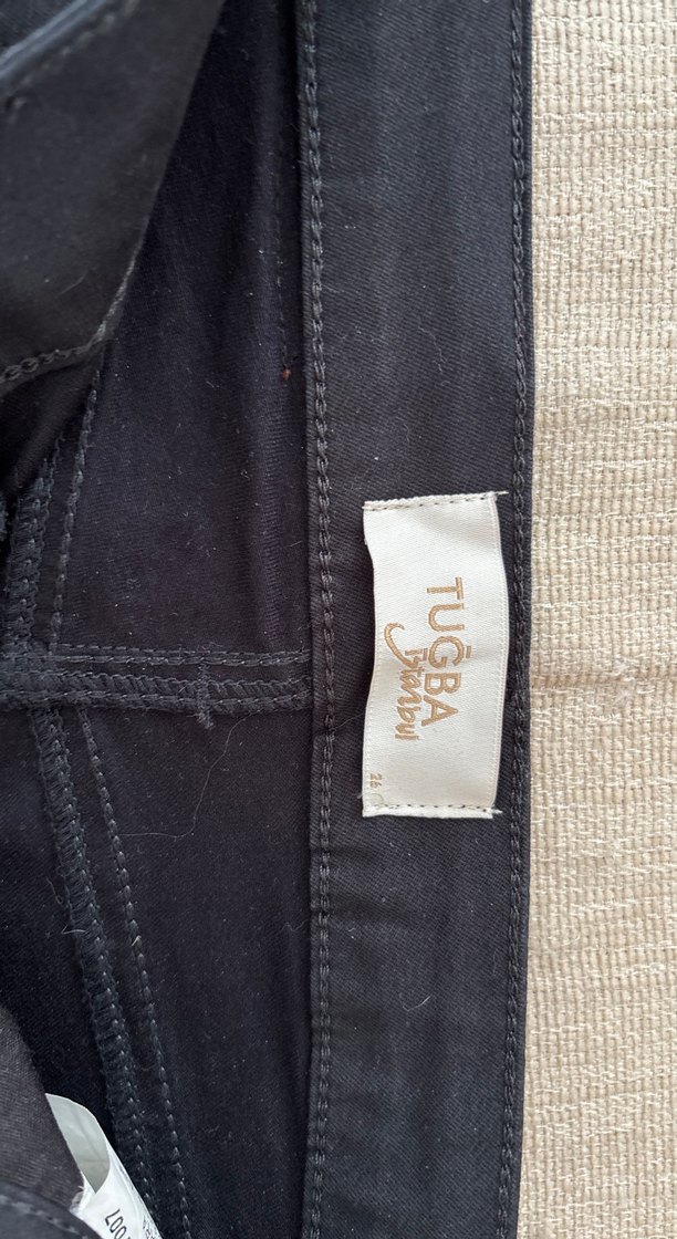 Siyah Kadın Normal Boy Kot Pantolon - Görsel 2