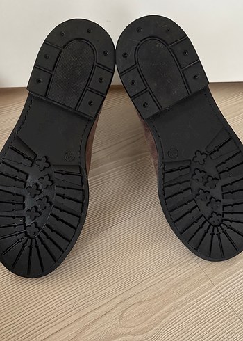 Kahverengi Süet Kadın Casual Bot - Görsel 4