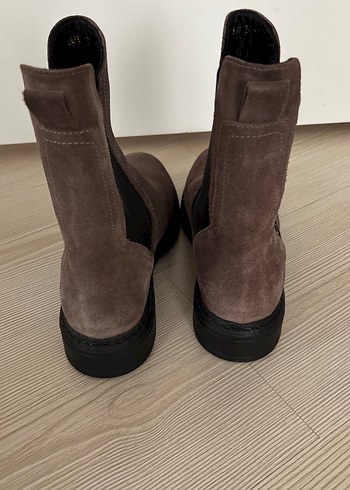 Kahverengi Süet Kadın Casual Bot - Görsel 3