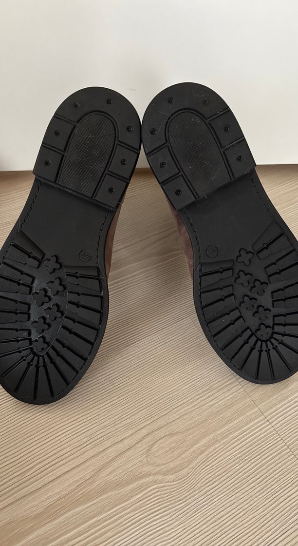 Kahverengi Süet Kadın Casual Bot - Görsel 4