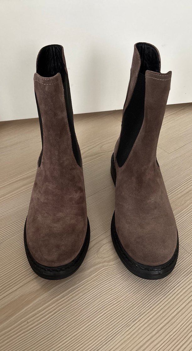 Kahverengi Süet Kadın Casual Bot - Görsel 2