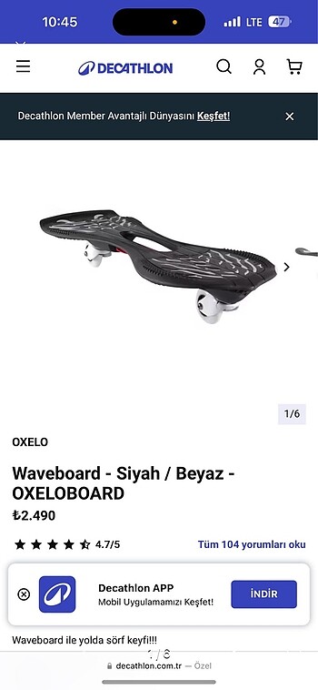 Decathlon waveboard