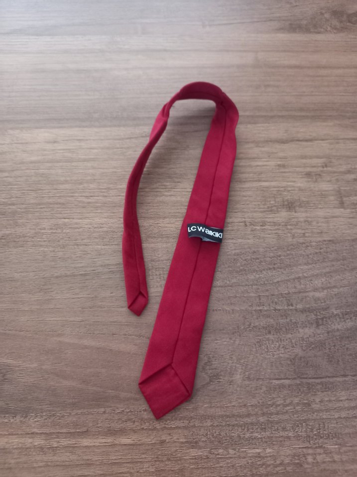 Bordo Minimalist Erkek Çocuk Kravat - Görsel 2