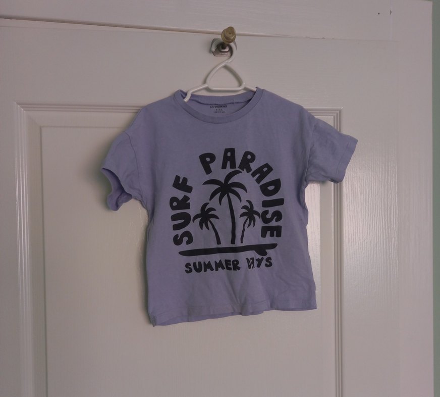 Lila Surf Paradise Yazlık Çocuk Tişörtü — görsel 2/4