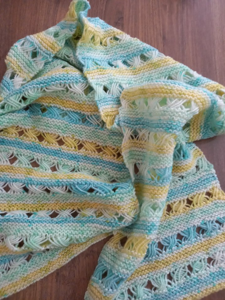 Pastel Çizgili Örgü Atkı — görsel 4/4