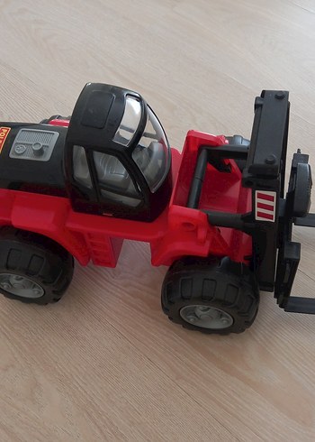 Kırmızı Oyuncak Forklift Araba