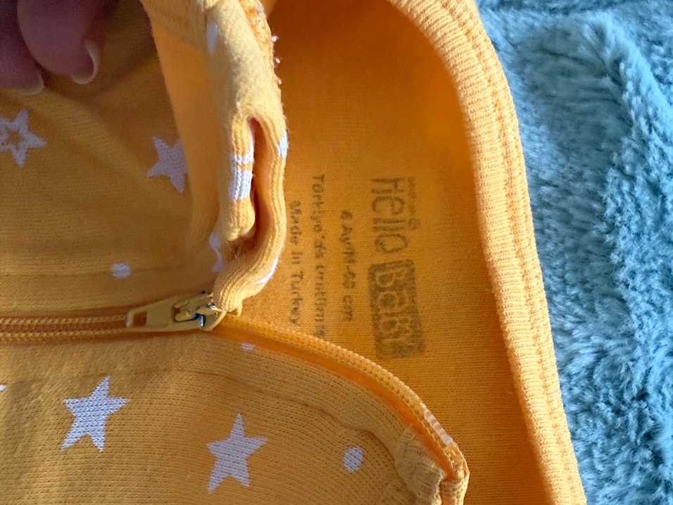 Sarı Fermuarlı Bebek Kız Tulumu - Görsel 2