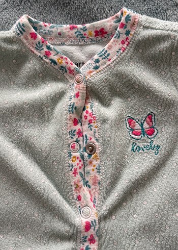 Turkuaz Havlu Kumaş Tulum - Görsel 6