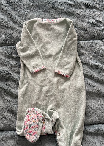 Turkuaz Havlu Kumaş Tulum - Görsel 4