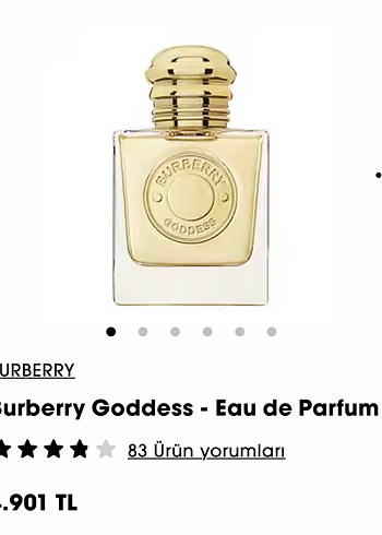 Burberry Goddess Kadın Parfümü 50 ml
