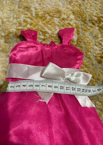 Pembe Parlak Kolsuz Kız Çocuk Elbisesi - Görsel 3