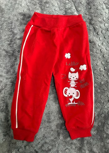 Gri Kız Çocuk Rahat Kesim Eşofman Altı - Görsel 2