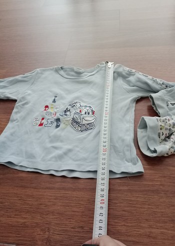 Gri Baskılı Bebek Erkek Takımı - Görsel 3