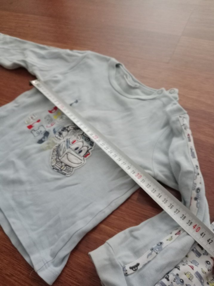 Gri Baskılı Bebek Erkek Takımı - Görsel 4