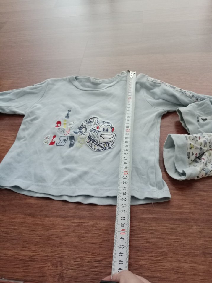 Gri Baskılı Bebek Erkek Takımı - Görsel 3