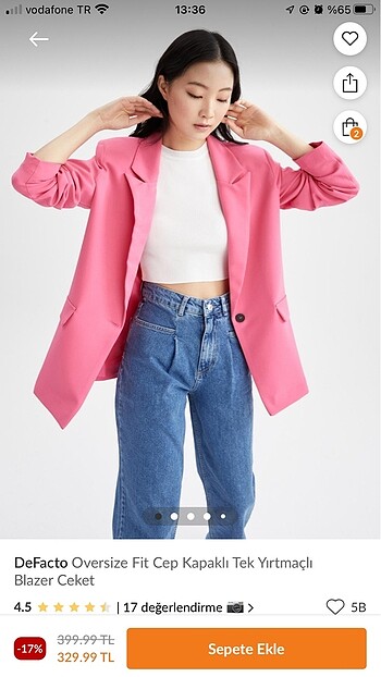 defacto blazer ceket