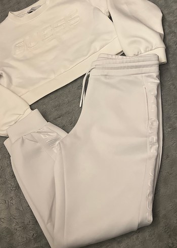 Guess Kadın Beyaz Mini Eşofman Takımı