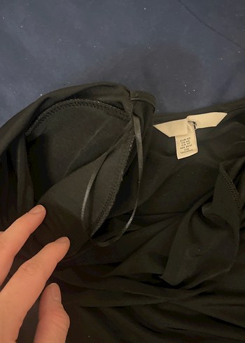 Uzun Kollu Siyah Hamile V Yakalı Bluz - Görsel 3