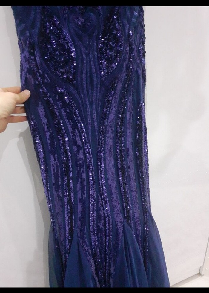 Payetli balik abiye - Görsel 4